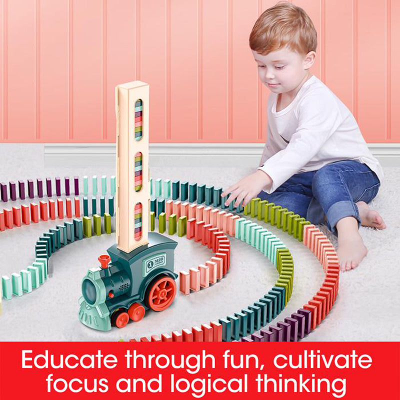 Automatic Domino Train Toy – Electric Building & Puzzle Set