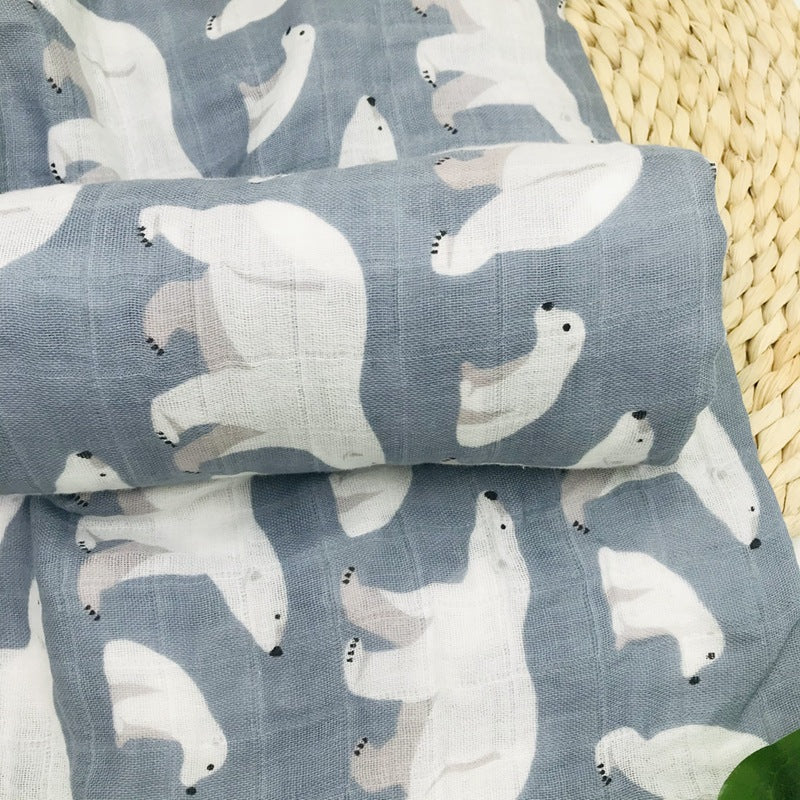 BambooHug Ultra-Soft Baby Muslin Swaddle Blanket