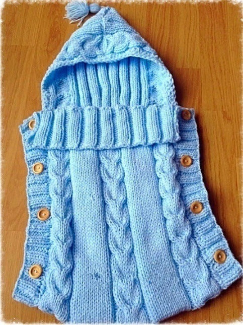 Infant Baby Tassel Hooded Sleeping Bag Sweater