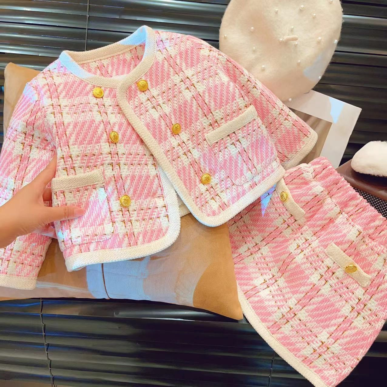 Chic Chanel-style outfit