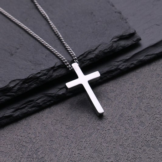 Titan Cross Geo Necklace