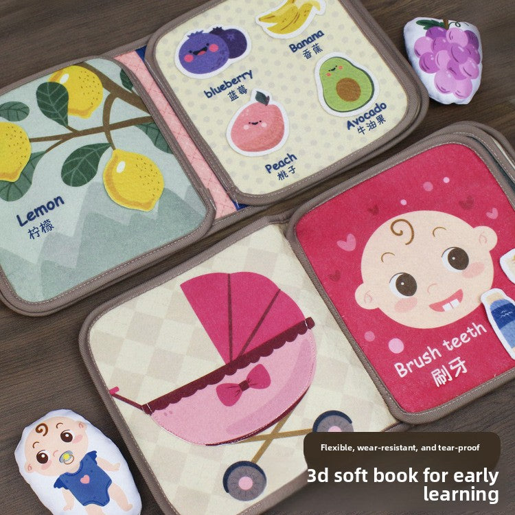 Montessori Baby Cloth Book – Interactive Sensory Learning Toy