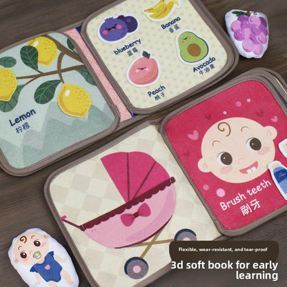 Montessori Baby Cloth Book – Interactive Sensory Learning Toy