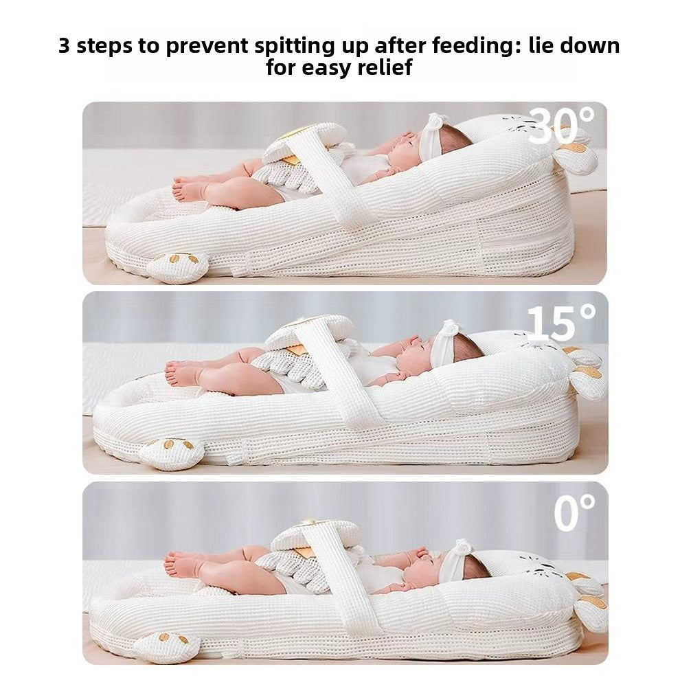 Inclined Baby Lounger Bed – Anti-Reflux Feeding & Soothing Support
