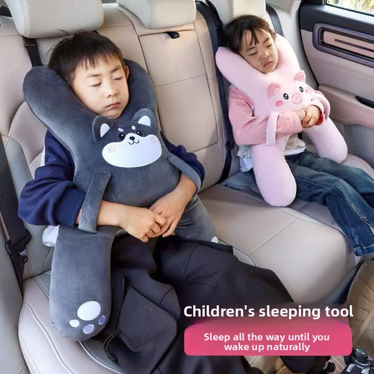 Cute Cartoon Car Headrest Pillow for Kids