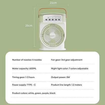 3-in-1 USB Fan & Humidifier