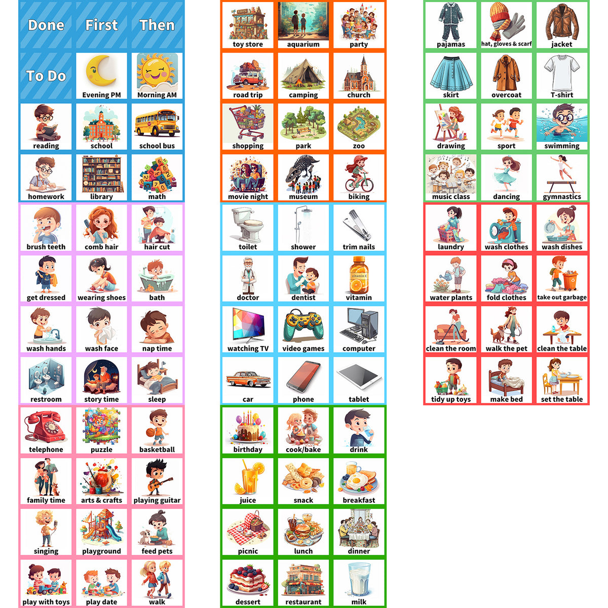 MyDay Kids Visual Routine Chart