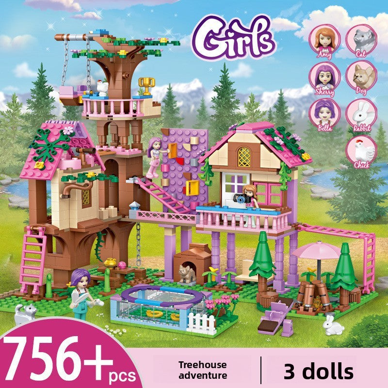 Enchanted Dream Castle Building Block Set (504–1050 Pieces)