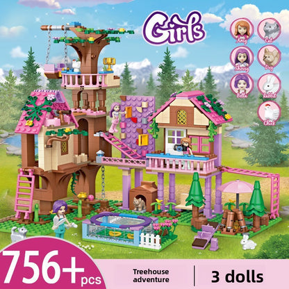 Enchanted Dream Castle Building Block Set (504–1050 Pieces)
