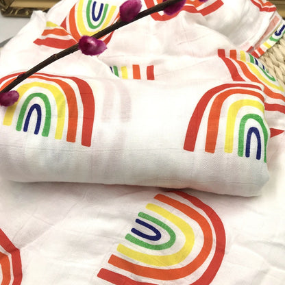 BambooHug Ultra-Soft Baby Muslin Swaddle Blanket