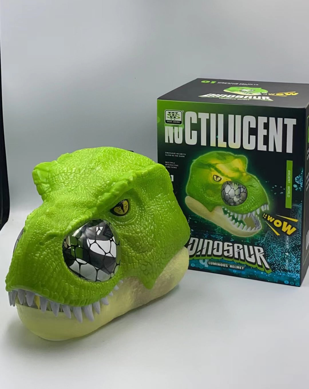Realistic Velociraptor Dinosaur Mask with Sound