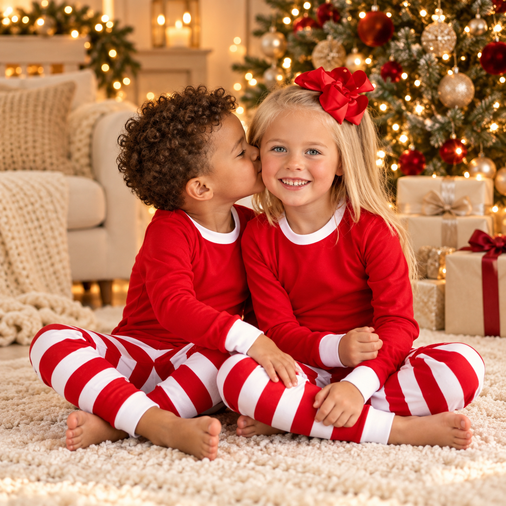 Striped Holiday Cheer PJs