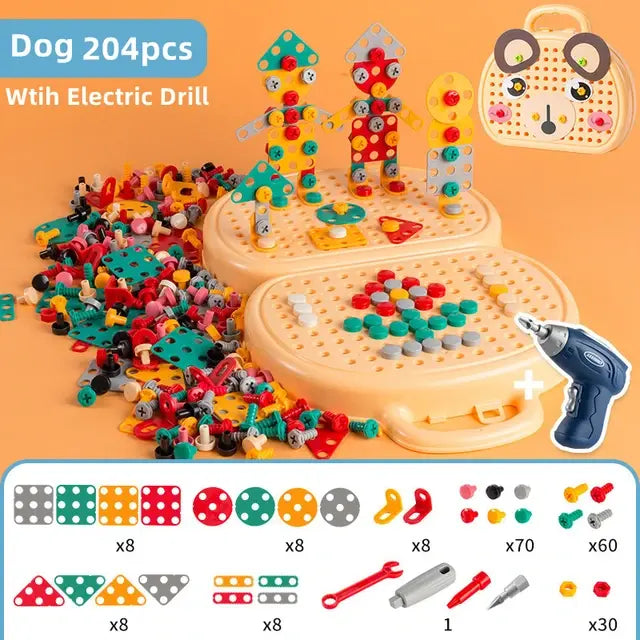 Children Electric Drill Toolbox