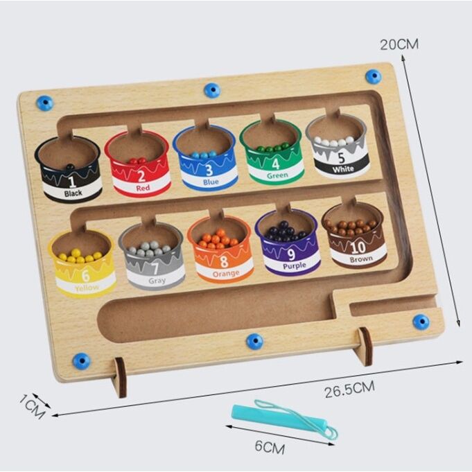 Children Magnetic Color and Number Maze