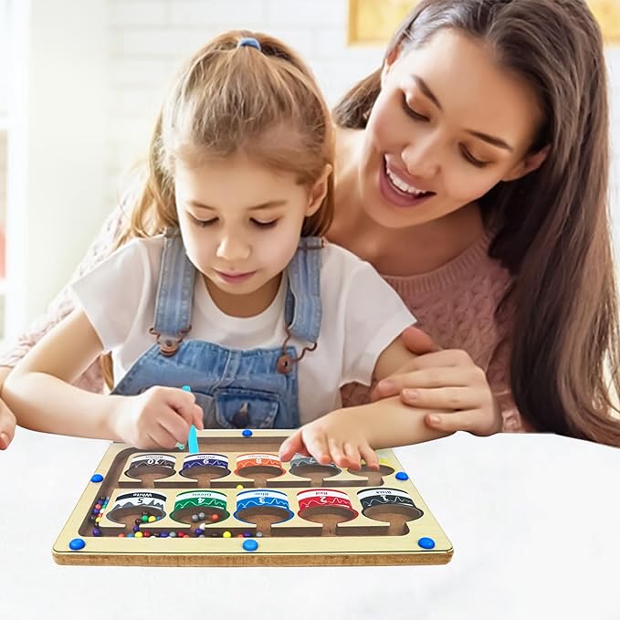 Children Magnetic Color and Number Maze