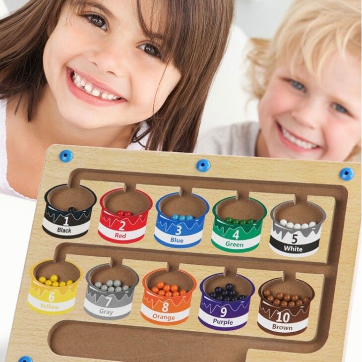 Children Magnetic Color and Number Maze